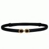 Elegant Fashionable Black Ladies' Waist Belt With Buckle Closure - Image 4