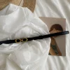 Elegant Fashionable Black Ladies' Waist Belt With Buckle Closure - Image 3