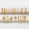 22pcs/Set Fashion Alloy Ring Set For Women, Including Flowers, Leaves And Artificial Pearls, Suitable For Daily Wear, Dating, Parties, Birthday Gifts - Image 4