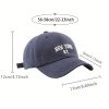 1pc Unisex Soft Baseball Cap/Beret/Ball Cap, Suitable For Daily Casual Wear All Year Round - Image 4