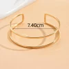 One Creative Cut-Out Design Open Cuff Bracelet, Suitable For Summer Parties, Dancing, Weddings, Holidays, Music Festivals, Independence Day, Graduation And Other Festive Occasions - Image 4