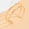 One Creative Cut-Out Design Open Cuff Bracelet, Suitable For Summer Parties, Dancing, Weddings, Holidays, Music Festivals, Independence Day, Graduation And Other Festive Occasions