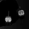 Fashionable And Popular Men Cubic Zirconia Decor Stud Earrings Copper For Jewelry Gift And For A Stylish Look