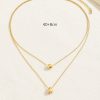 1pc Women's Double Layer Simple & Delicate Waterdrop Pendant Necklace, Suitable For Summer Travel, Dance Party, Date & Party Dress Up - Image 3